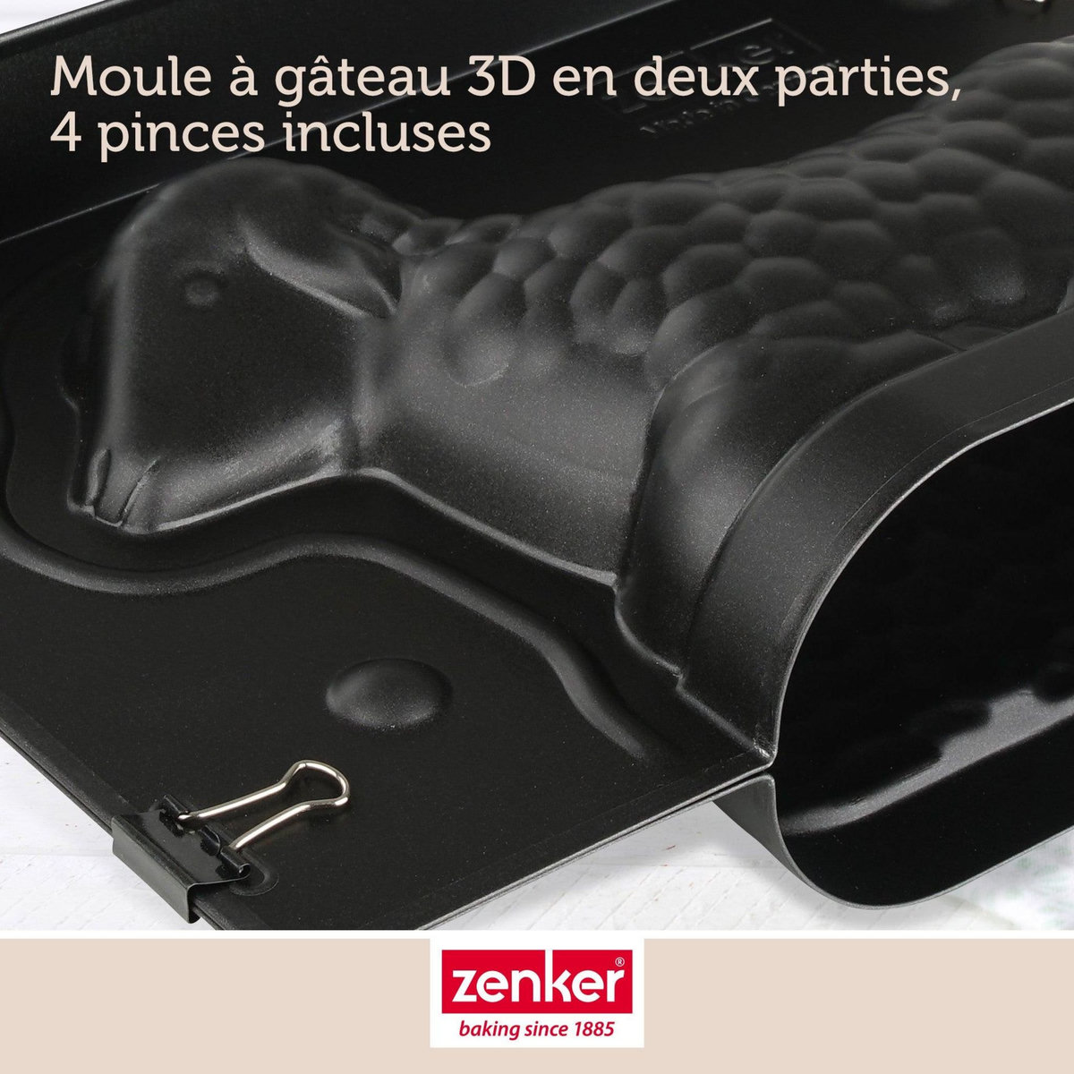 ZENKER Moule agneau pascal 3D 700 ml pour Pâques Zenker Special Season