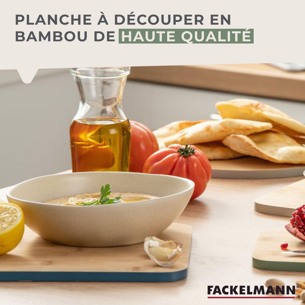 Fackelmann Planche à découper en bambou 30 x 23 cm Fackelmann Balance