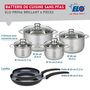 Voir la diapositive 2 : ELO Ensemble de 2 Poêles de cuisson 24 et 28 cm et 4 faitouts 14, 16, 20 et 24 cm Elo Prima Brillant