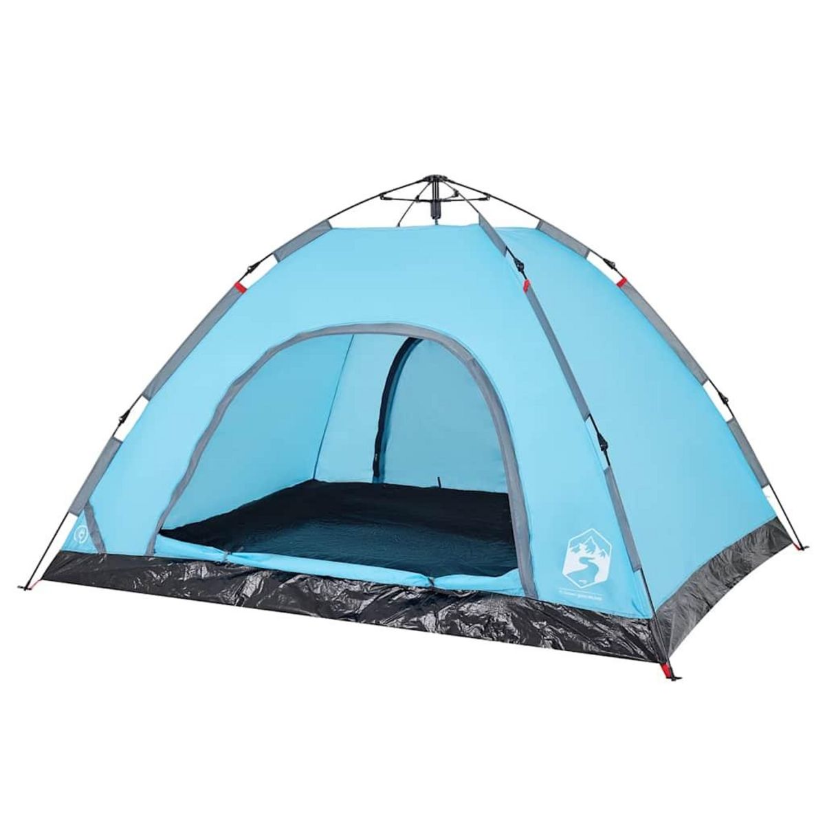 VIDAXL Tente de camping 4 personnes bleu liberation rapide