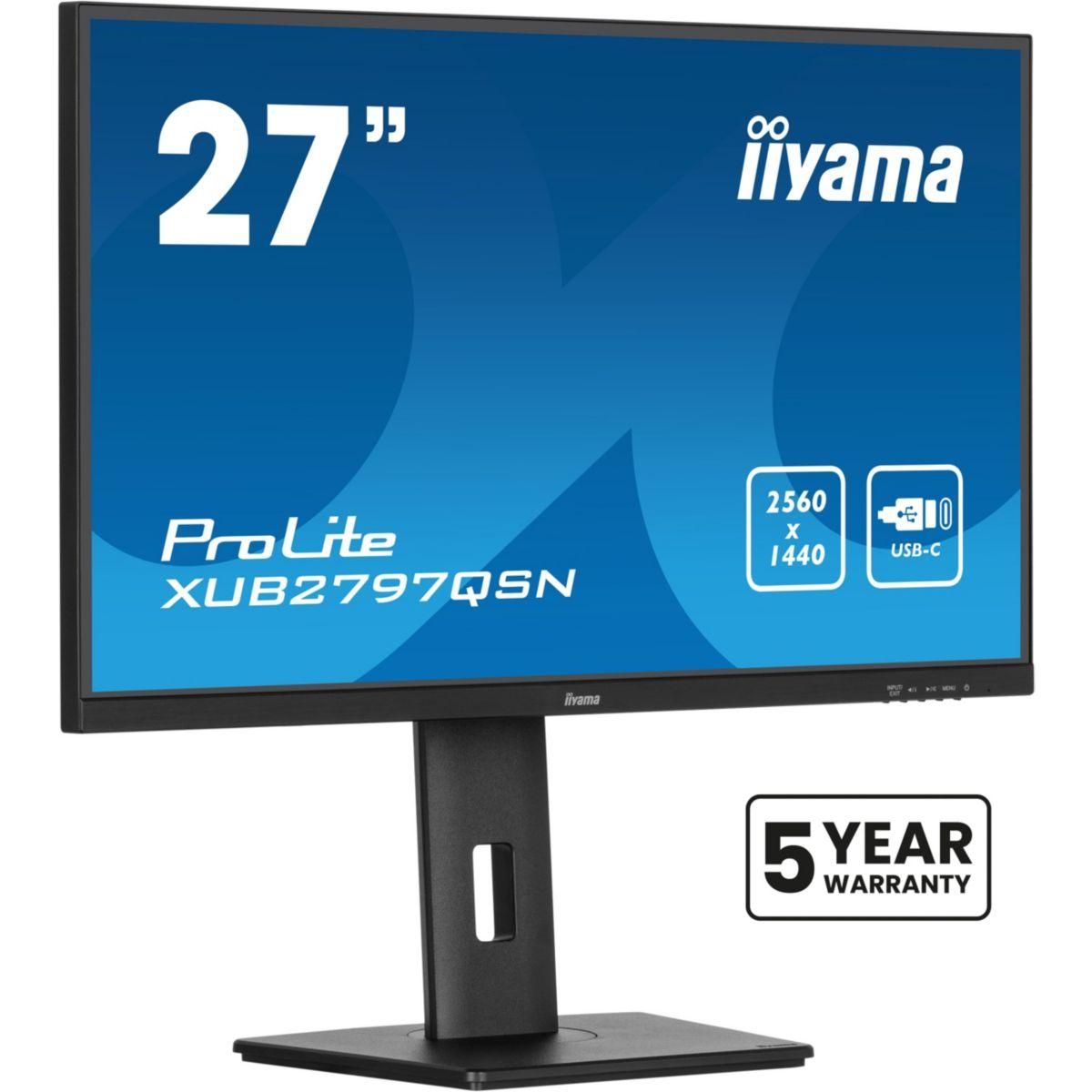 Iiyama Ecran PC PROLITE XUB2797QSN-B2 27'' Plat IPS