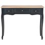 Voir la diapositive 3 : VIDAXL Table de console et coiffeuse avec 3 tiroirs Noir