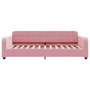 Voir la diapositive 4 : VIDAXL Lit de jour avec matelas rose 100x200 cm velours