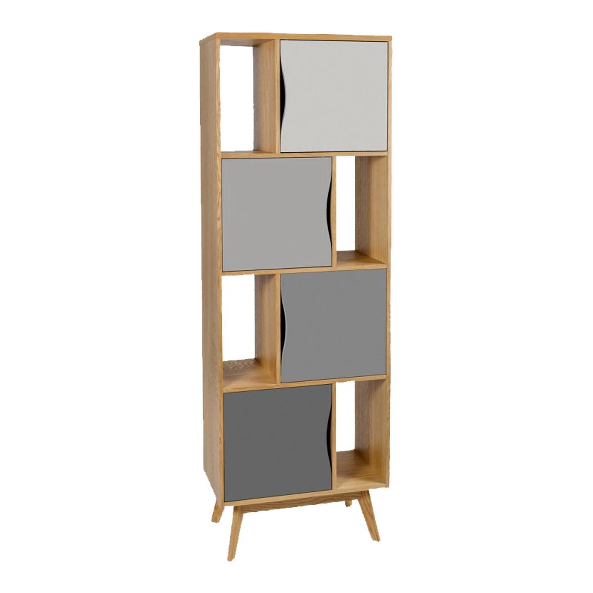 Paris Prix Bibliothèque Design  Avon  191cm Chêne & Gris
