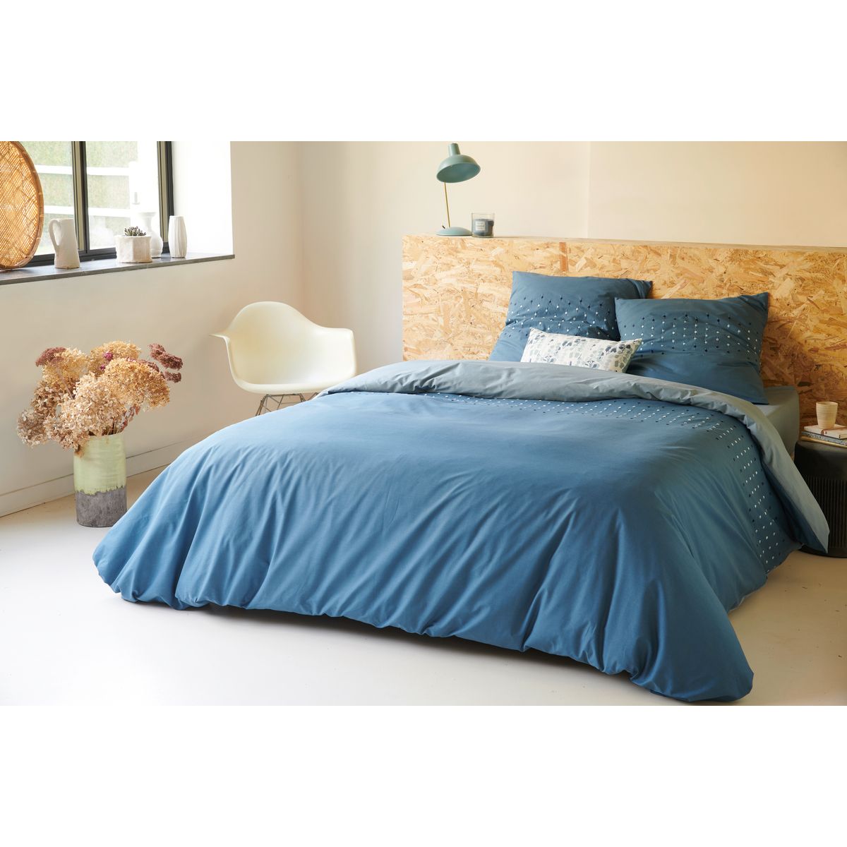 Parure housse de couette fantaisie en coton 57 fils AMSY