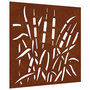 Voir la diapositive 1 : VIDAXL Decoration murale jardin 55x55 cm acier corten design d'herbe