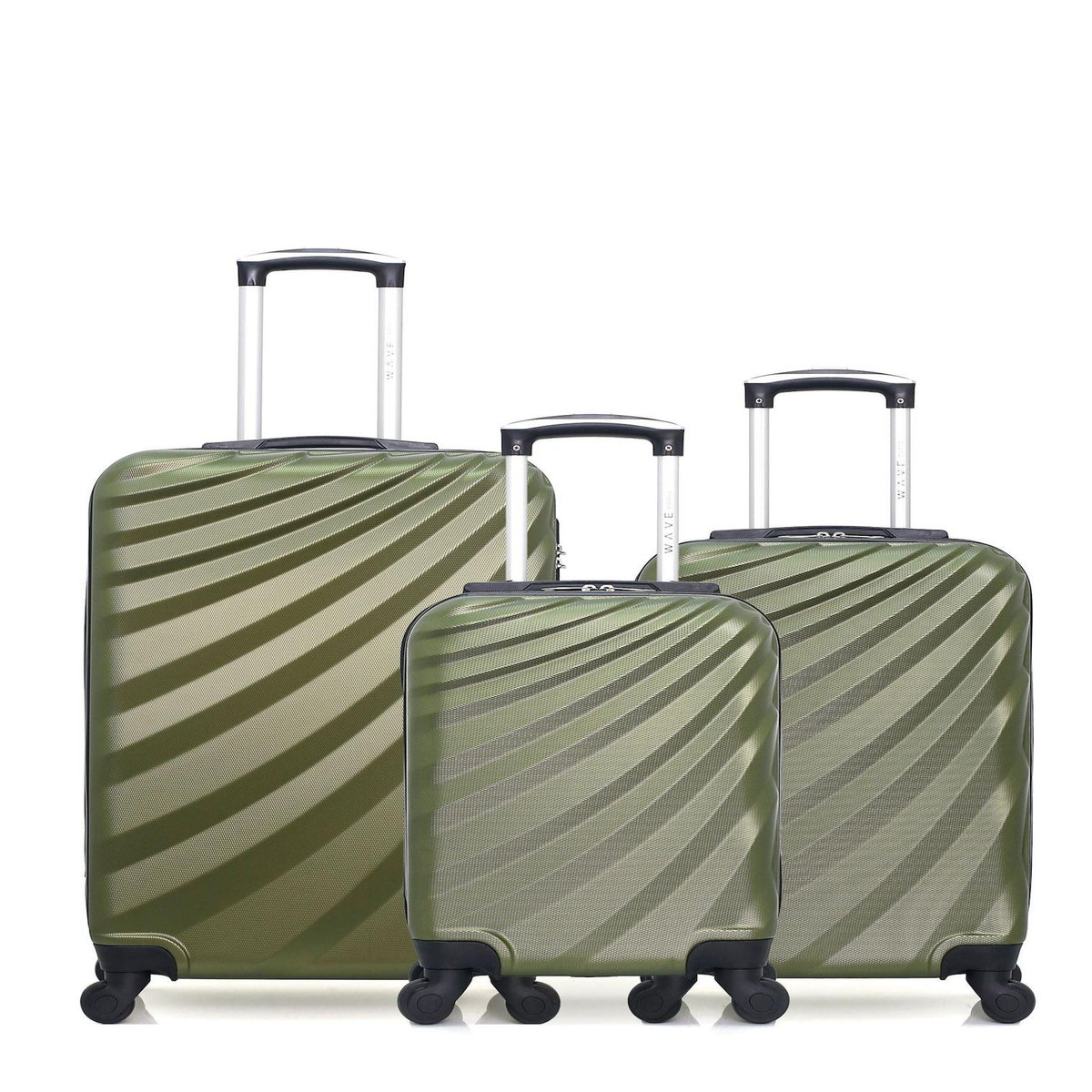WAVE PARIS WAVE PARIS - Lot de 3 - Valise Weekend, valise cabine et valise cabine XXS DANUBE