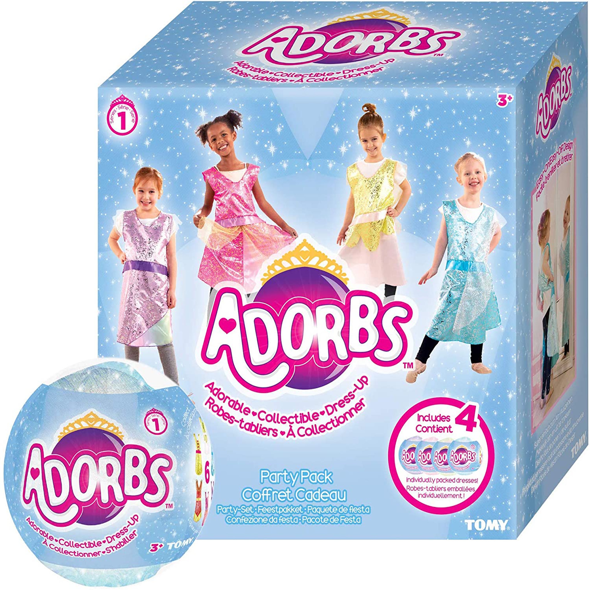 Voir la diapositive 1 : TOMY Coffret cadeau 4 robes-tabliers à collectionner