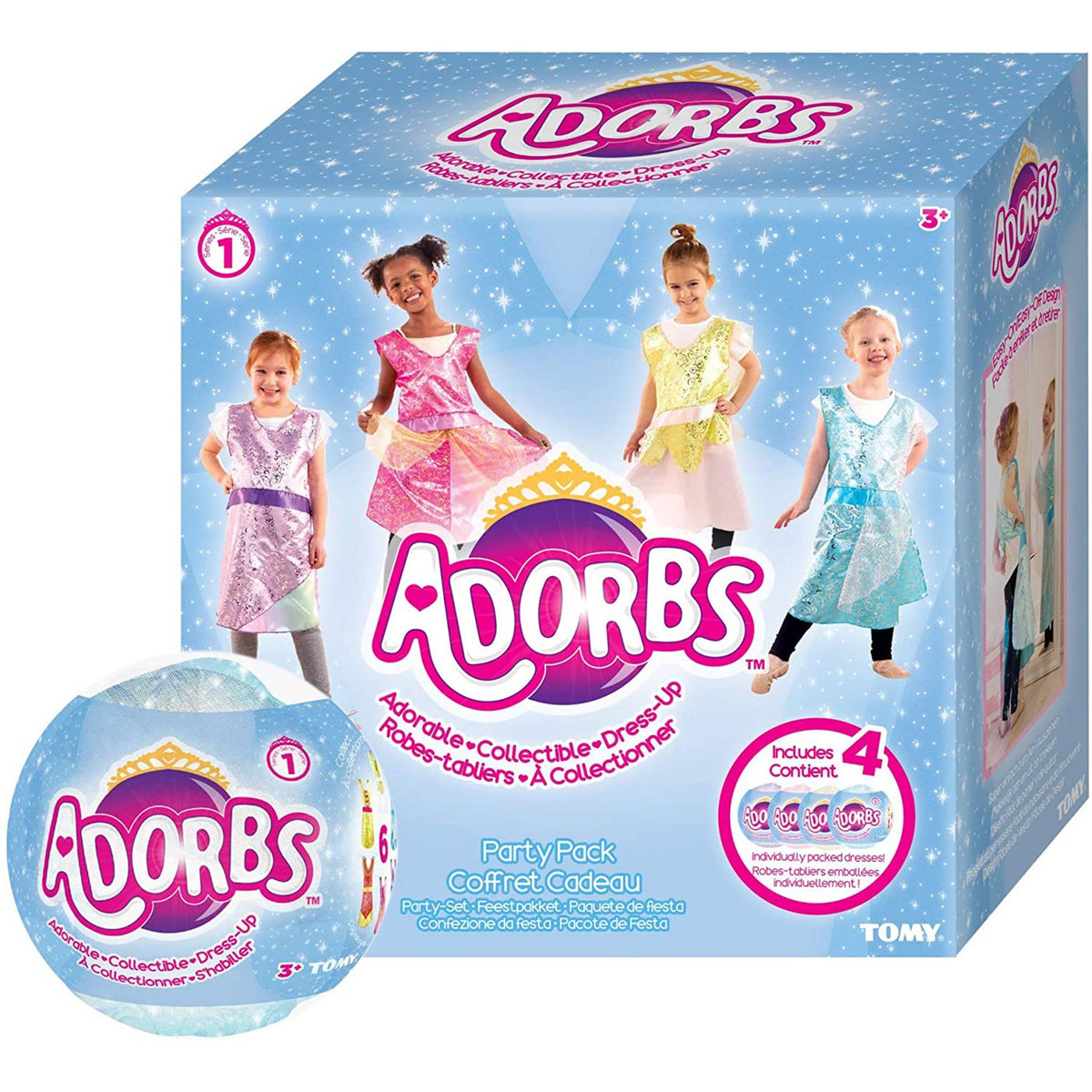 TOMY Coffret cadeau 4 robes-tabliers à collectionner