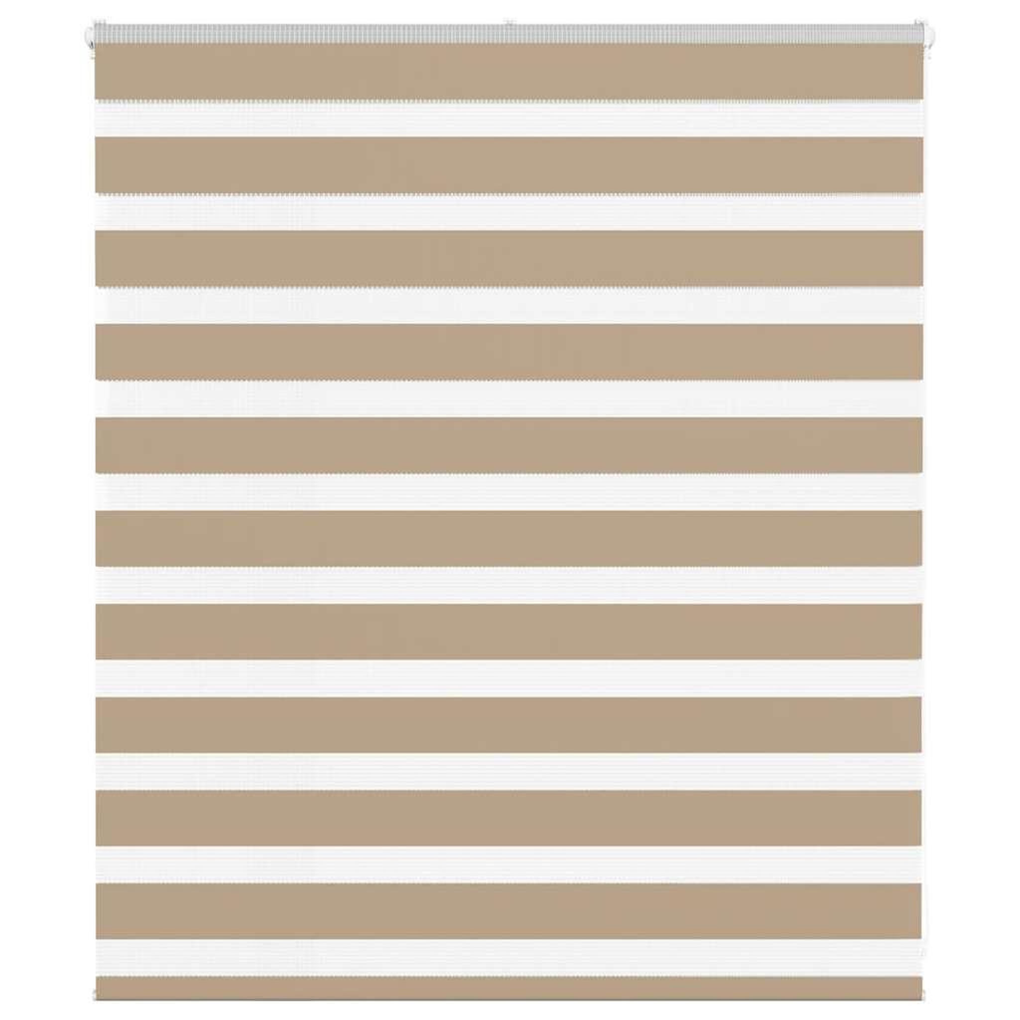 VIDAXL Store zebre marron sable largeur du tissu 120,9 cm polyester