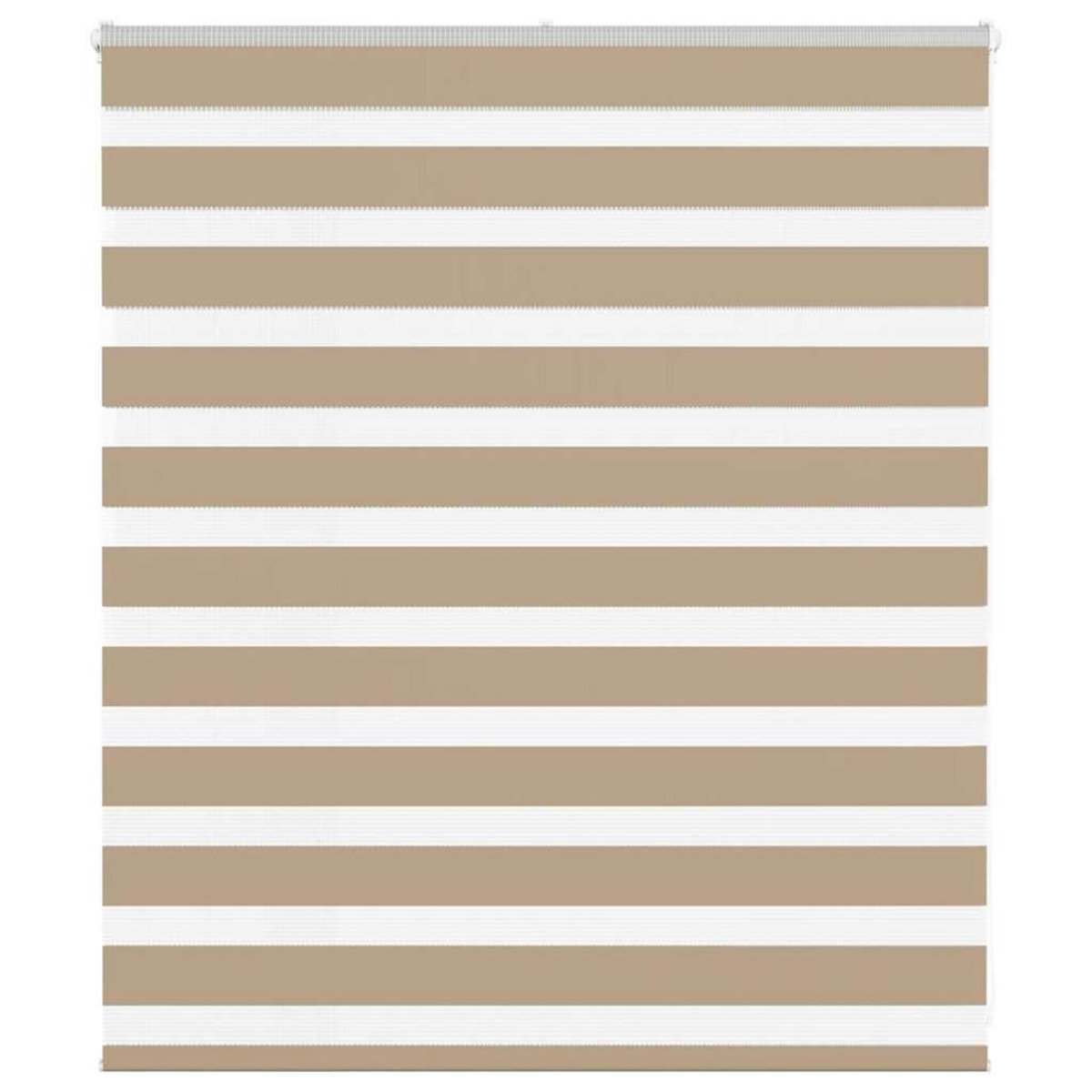 VIDAXL Store zebre marron sable largeur du tissu 120,9 cm polyester