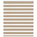 VIDAXL Store zebre marron sable largeur du tissu 120,9 cm polyester