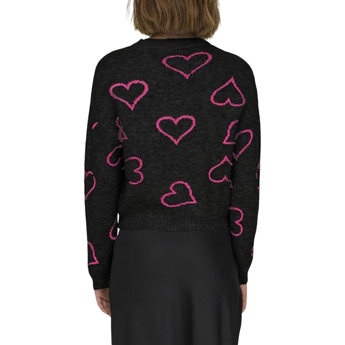 Only Pull /Rose Coeur Femme Only Happie