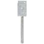 Voir la diapositive 4 : VIDAXL Piquets de cloture 6 pcs Argente 7x6x30 cm Acier galvanise