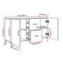 Voir la diapositive 6 : VIDAXL Buffet chene fume 100x36x60 cm bois d'ingenierie
