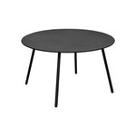 Proloisirs Table basse de jardin ronde en acier Rio - graphite Ø 70 cm