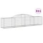 Voir la diapositive 2 : VIDAXL Paniers a gabions arques 11 pcs 300x50x60/80 cm fer galvanise