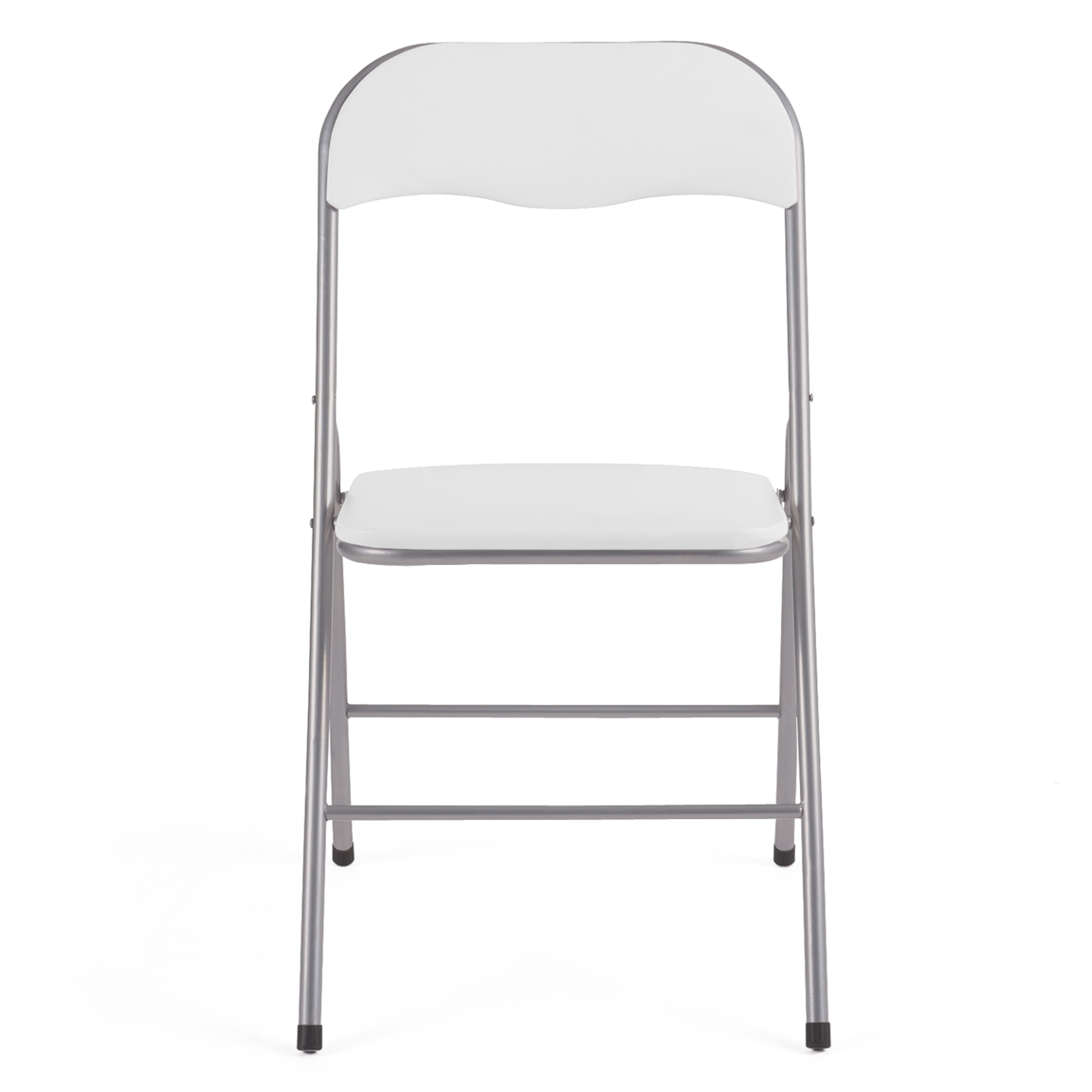 Voir la diapositive 3 : ID MARKET Lot de 6 chaises pliantes kity blanches en pu