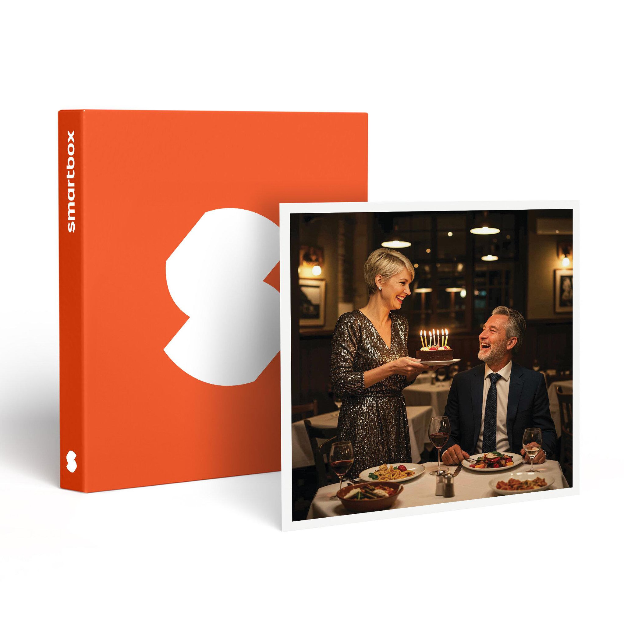 Smartbox Dîner d'anniversaire gastronomique avec boissons ou apéritif - coffret cadeau gastronomie