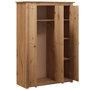 Voir la diapositive 5 : VIDAXL Garde-robe a 3 portes 118x50x171,5 cm Pin Assortiment Panama