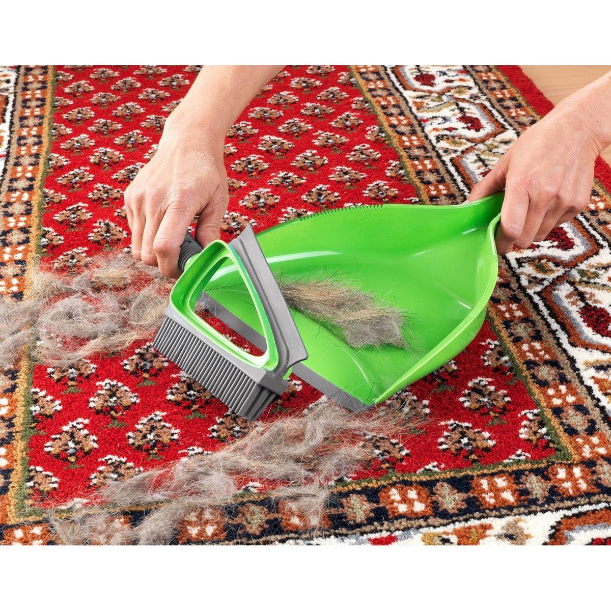 Wenko Pelle et balayette nettoyage sec et liquide Duo - Vert