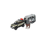 Majorette Majorette - Land Rover + Remorque cheval - 25cm - Sons et Lumieres - Dés 3 ans