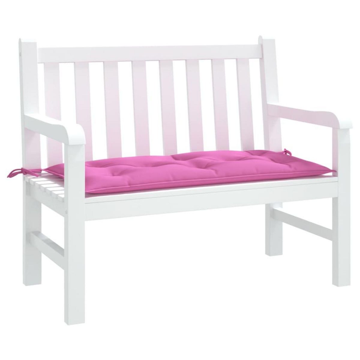 VIDAXL Coussin de banc de jardin rose 110x50x7 cm tissu