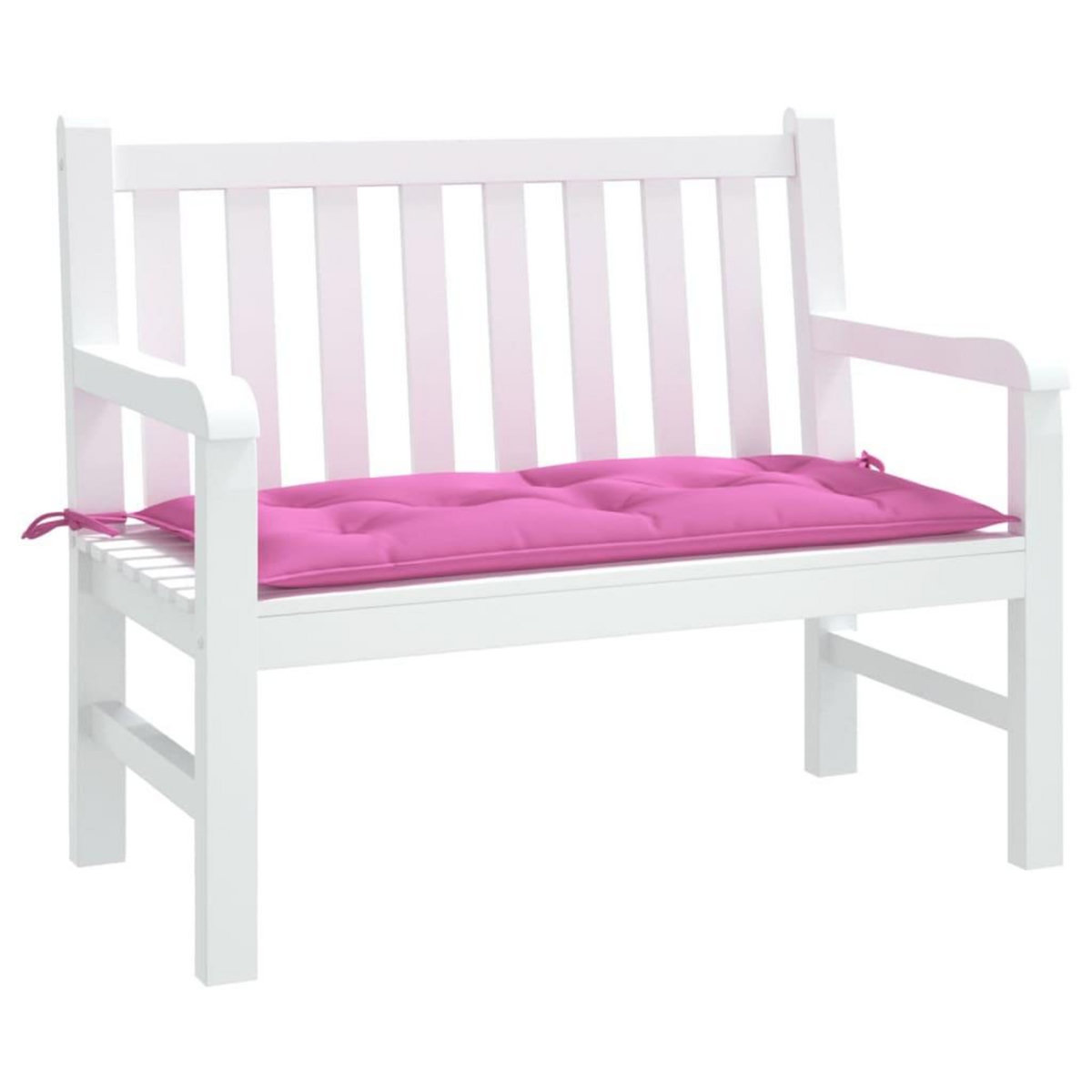 VIDAXL Coussin de banc de jardin rose 110x50x7 cm tissu