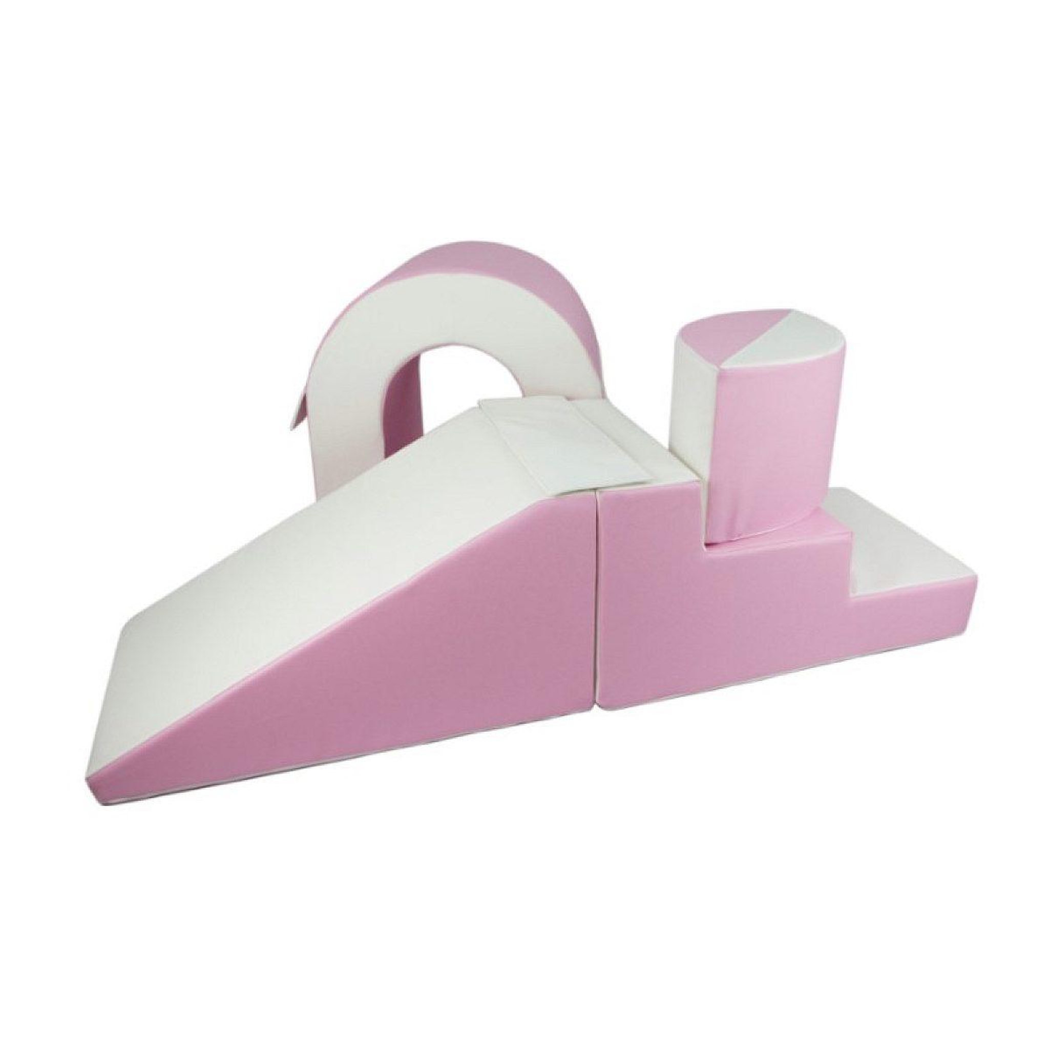 Voir la diapositive 3 : VELINDA Set de blocs en mousse 4 éléments blanc rose pastel