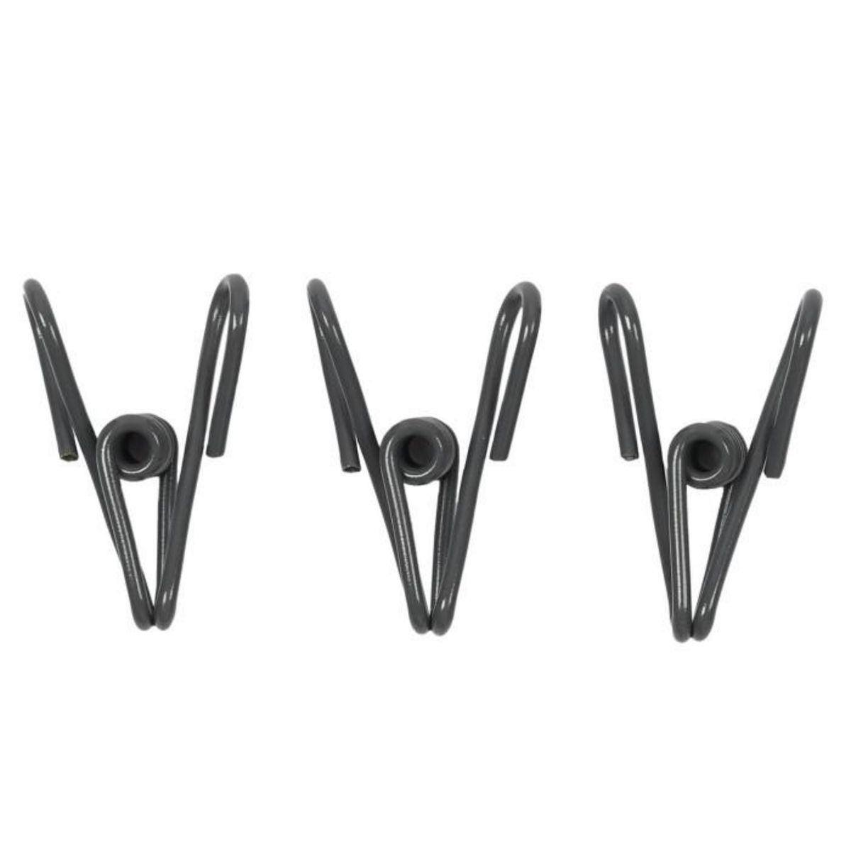 Paris Prix Lot de 9 Pinces  Ferme Sachet  10cm Gris