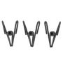 Voir la diapositive 4 : Paris Prix Lot de 9 Pinces  Ferme Sachet  10cm Gris