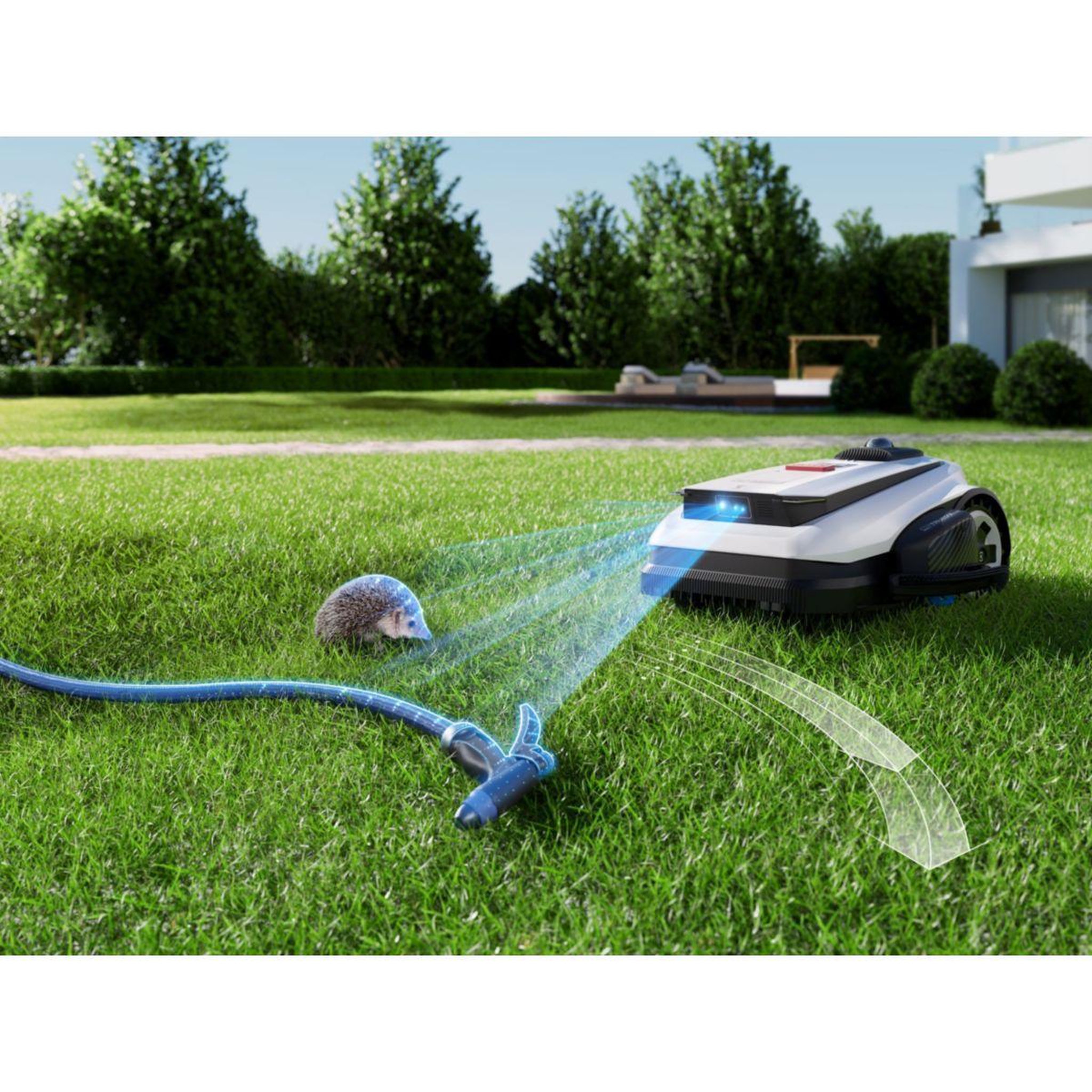 Voir la diapositive 2 : ECOVACS Robot tondeuse GOAT A1600 sans fil périphérique, 1600 m² de superficie, coupe bordures TruEdge