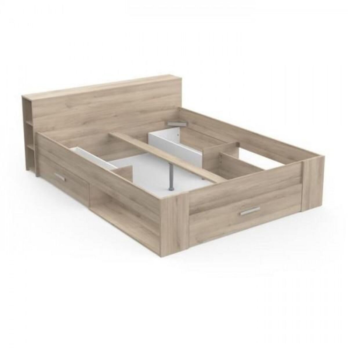 Demeyere Demeyere - Lit adulte 160 x 200 cm - Chene Kronberg - Oxygene