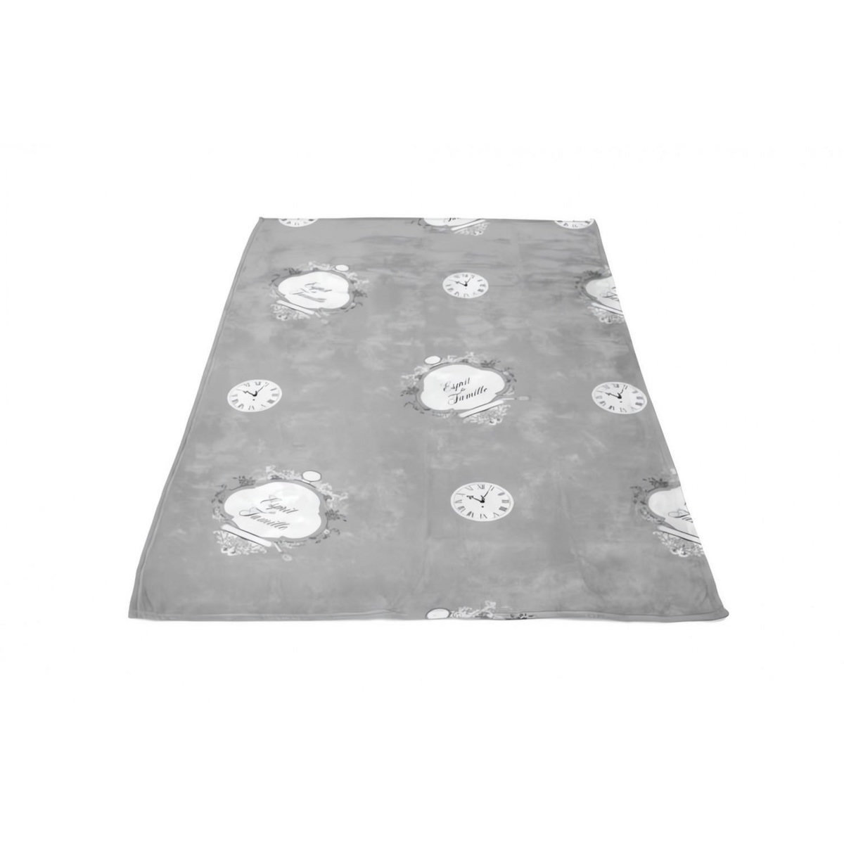 SOLEIL D'OCRE Couverture polaire microfibre imprimée ESPRIT DE FAMILLE, par Soleil d'ocre