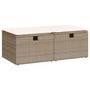 Voir la diapositive 2 : VIDAXL Salon de jardin avec coussins 2 pcs beige resine tressee acacia