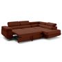 Voir la diapositive 5 : LISA DESIGN Zaria - canapé d'angle droit 5 places convertible avec coffre et têtières en velours côtelé grosses côtes