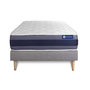 Voir la diapositive 2 : ACTISOM Ensemble matelas Latex+Mémoire de forme ACTILATEX MORPHO 90x200 Maxi épaisseur 5zones de confort + sommier KIT gris
