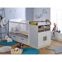 Voir la diapositive 2 : LOUPIOT Lit bébé combiné 70 x 140 cm évolutif 90 x 190 cm DREAM blanc