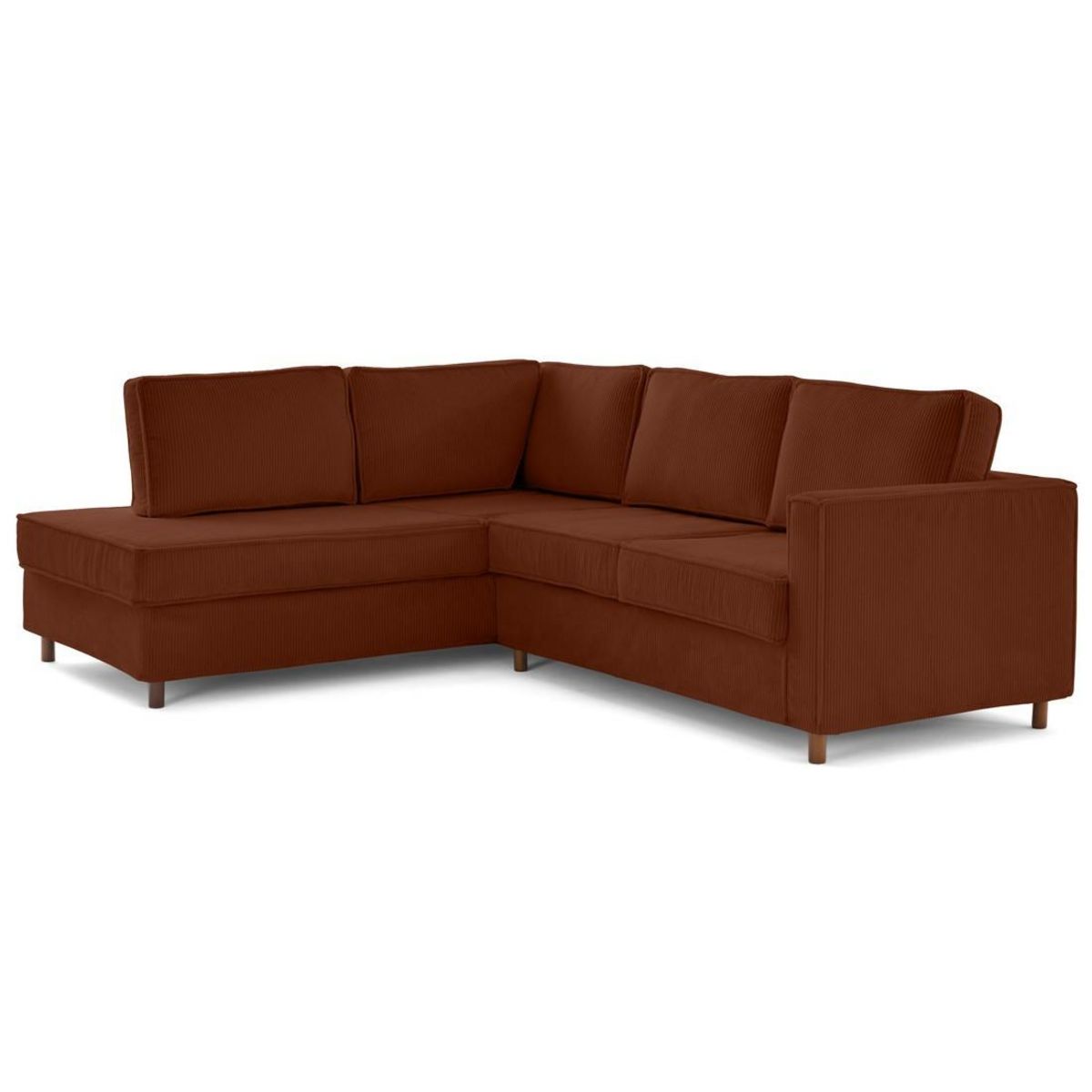 LISA DESIGN Jake - canapé déhoussable d'angle gauche 5 places en velours côtelé