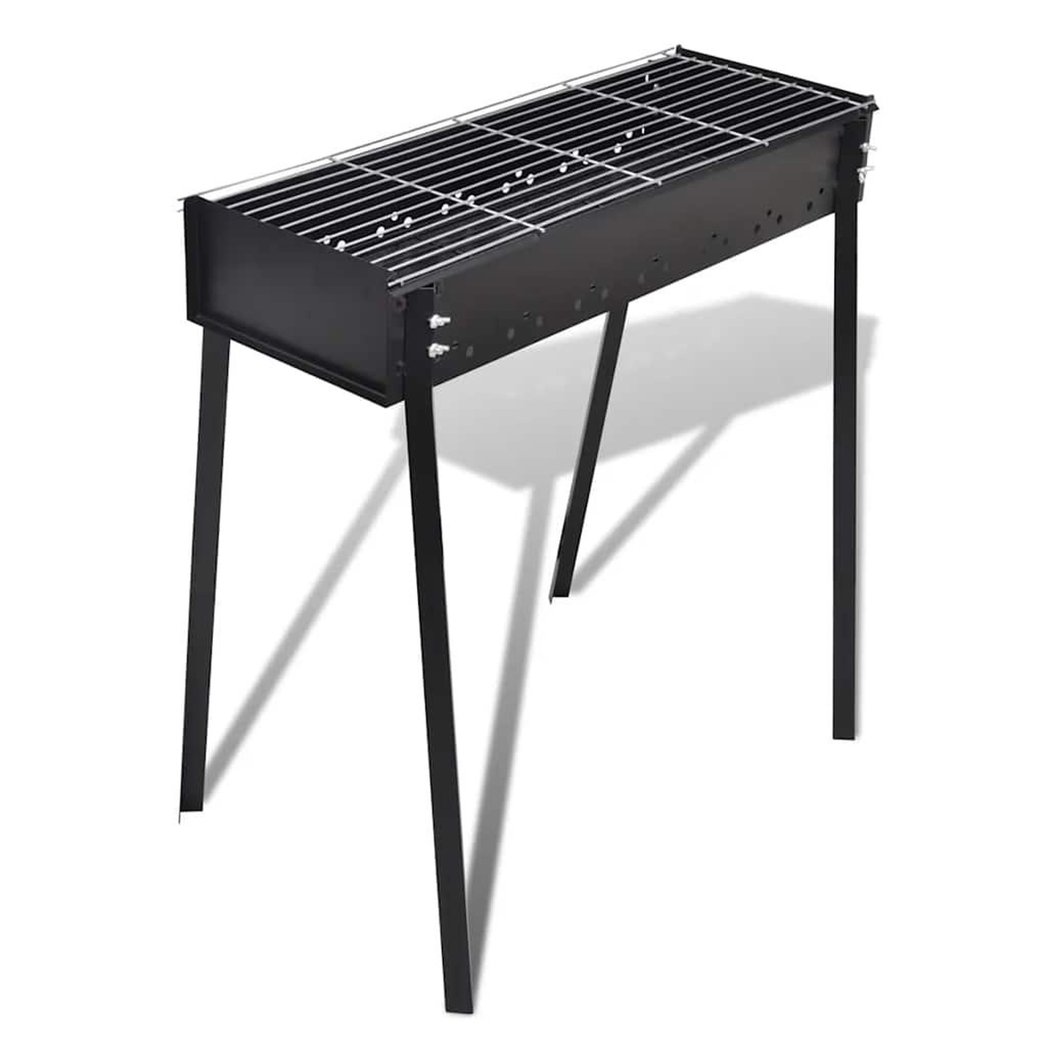 Voir la diapositive 1 : VIDAXL Support de barbecue au charbon de bois Carre 75x28 cm