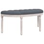 Voir la diapositive 2 : VIDAXL Banc Gris fonce 110,5x45x49 cm Velours
