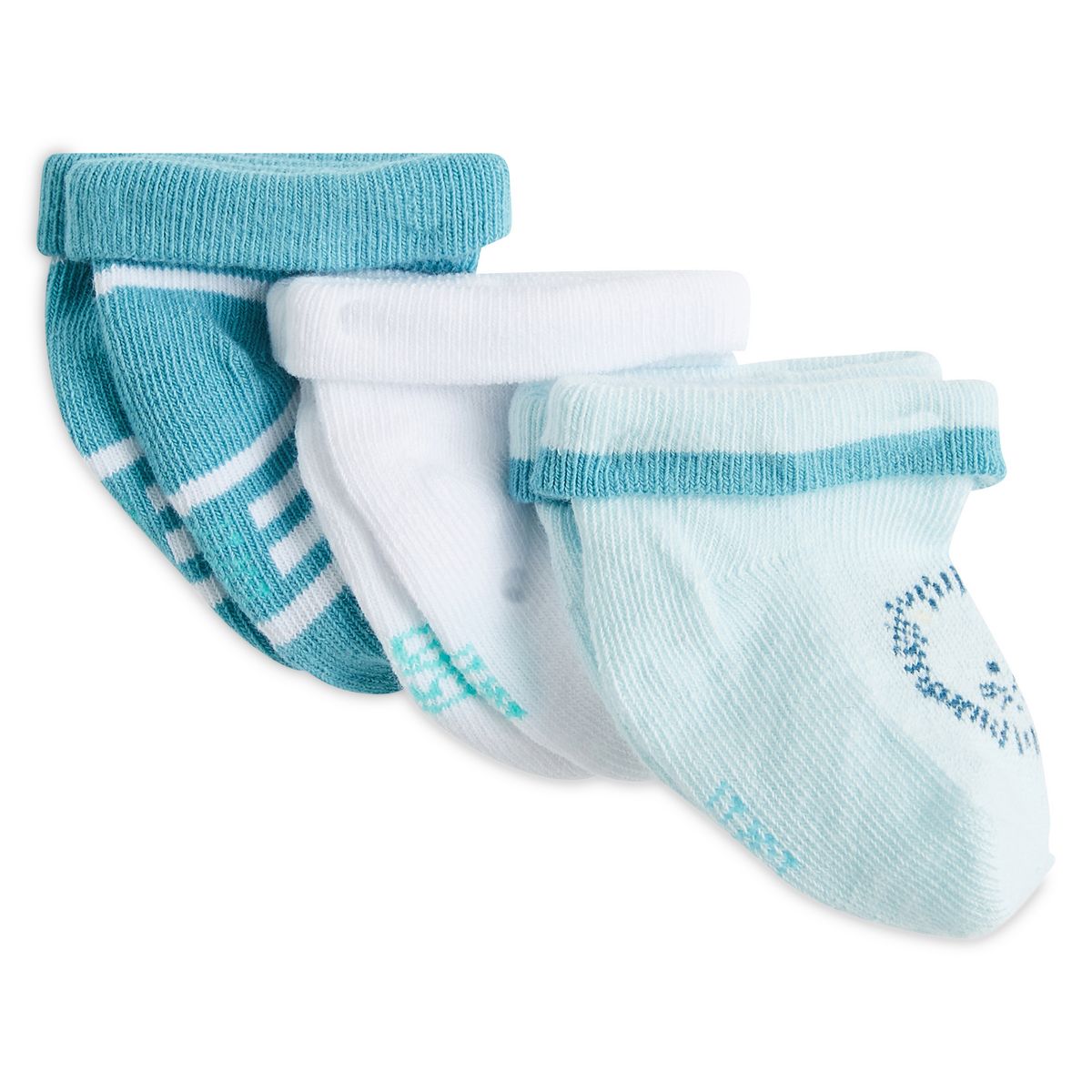 INEXTENSO Lot de 3 paires de chaussettes de naissance bébé garçon
