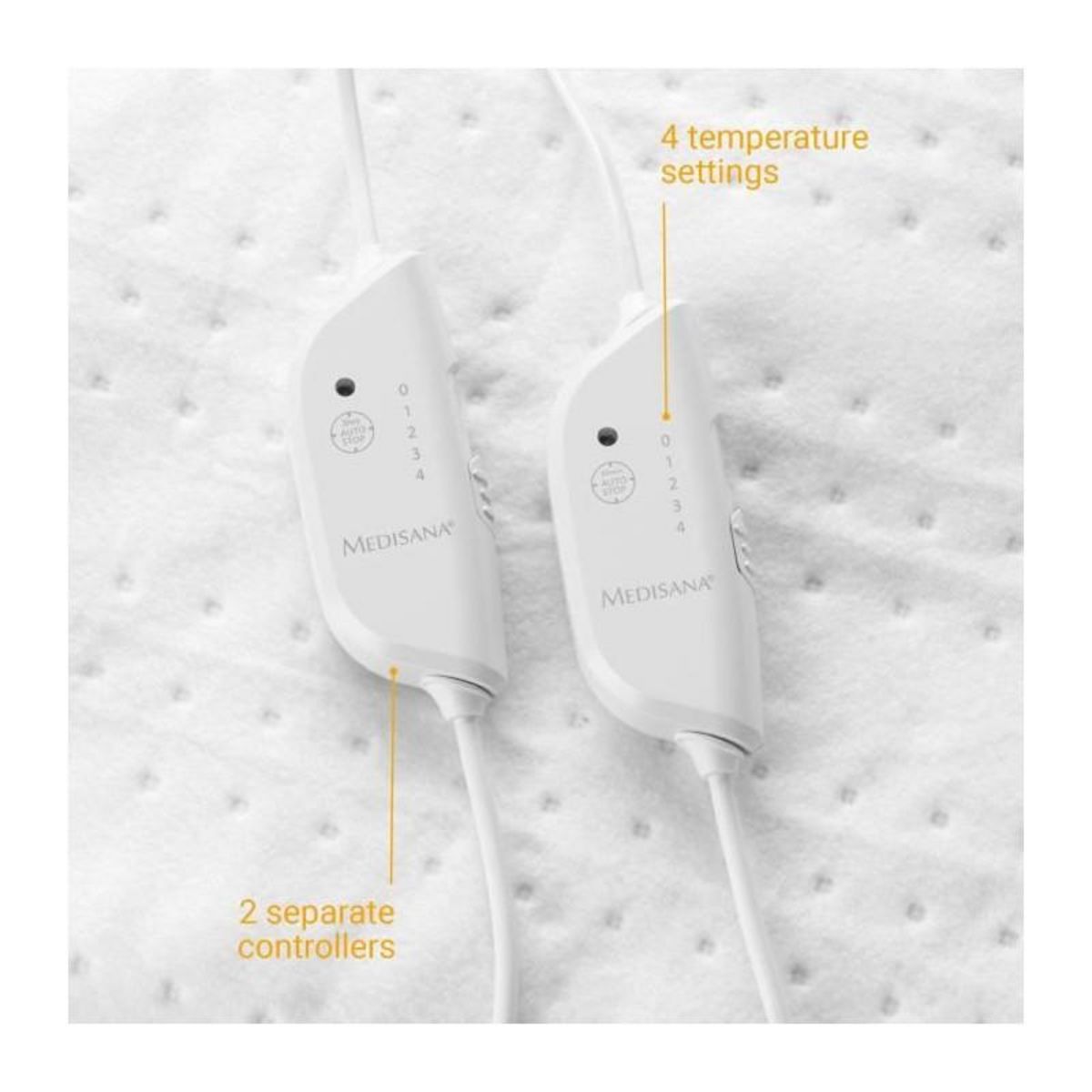 Medisana Surmatelas chauffant King Size MEDISANA - HU 676 XXL - 2 éléments de commande, 150 x 160 cm, 4 réglages de températures, lav