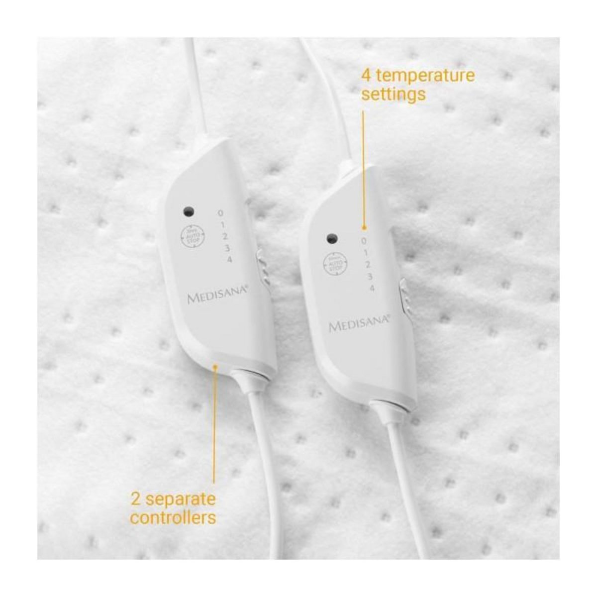 Medisana Surmatelas chauffant King Size MEDISANA - HU 676 XXL - 2 éléments de commande, 150 x 160 cm, 4 réglages de températures, lav