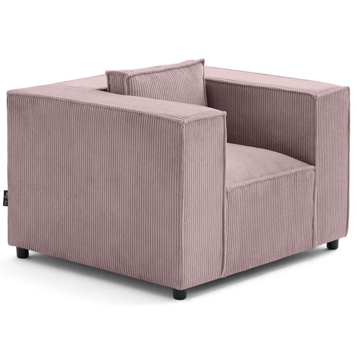 LISA DESIGN Stella - fauteuil en velours côtelé