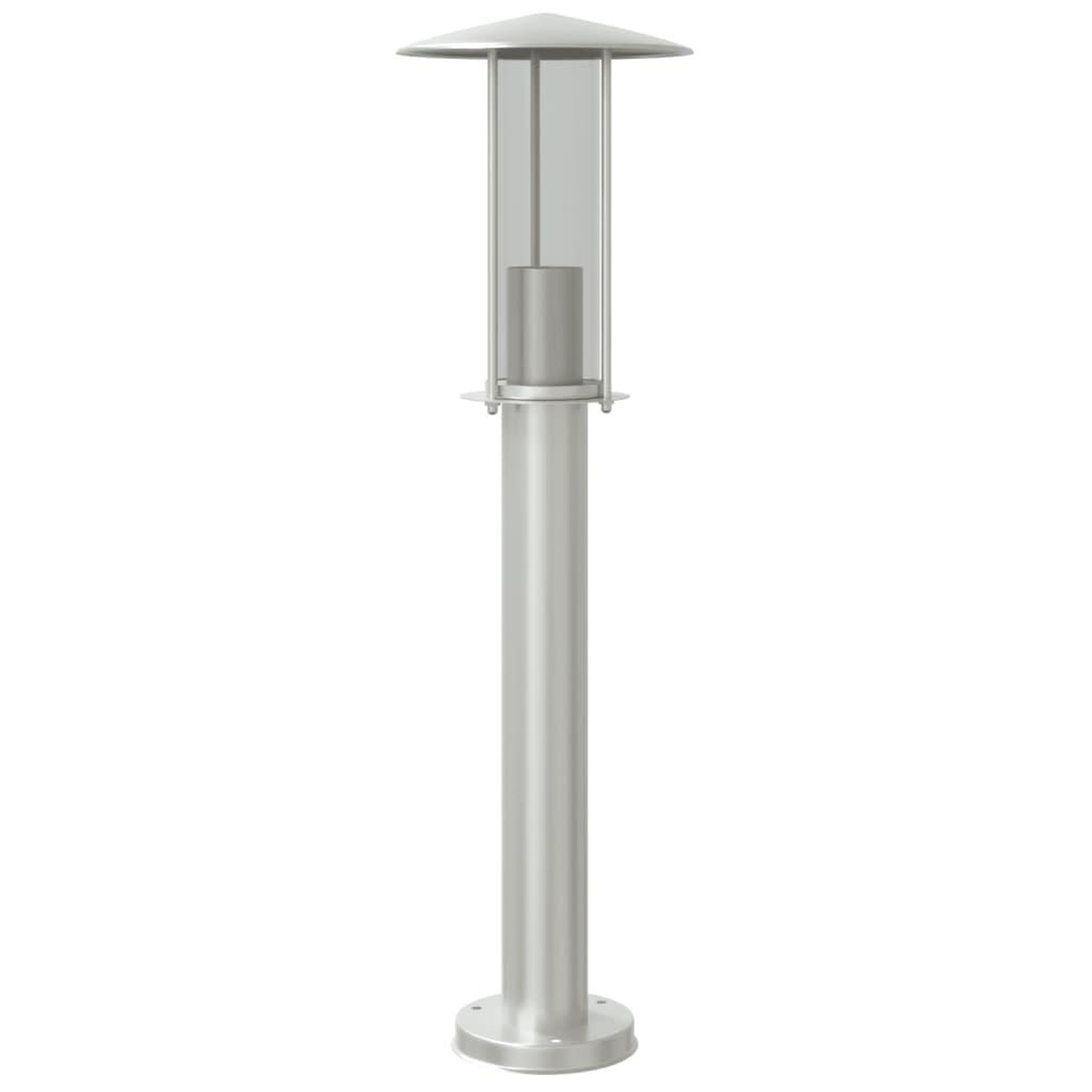 Voir la diapositive 2 : VIDAXL Lampadaire d'exterieur argente 60 cm acier inoxydable
