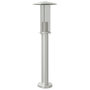 Voir la diapositive 2 : VIDAXL Lampadaire d'exterieur argente 60 cm acier inoxydable