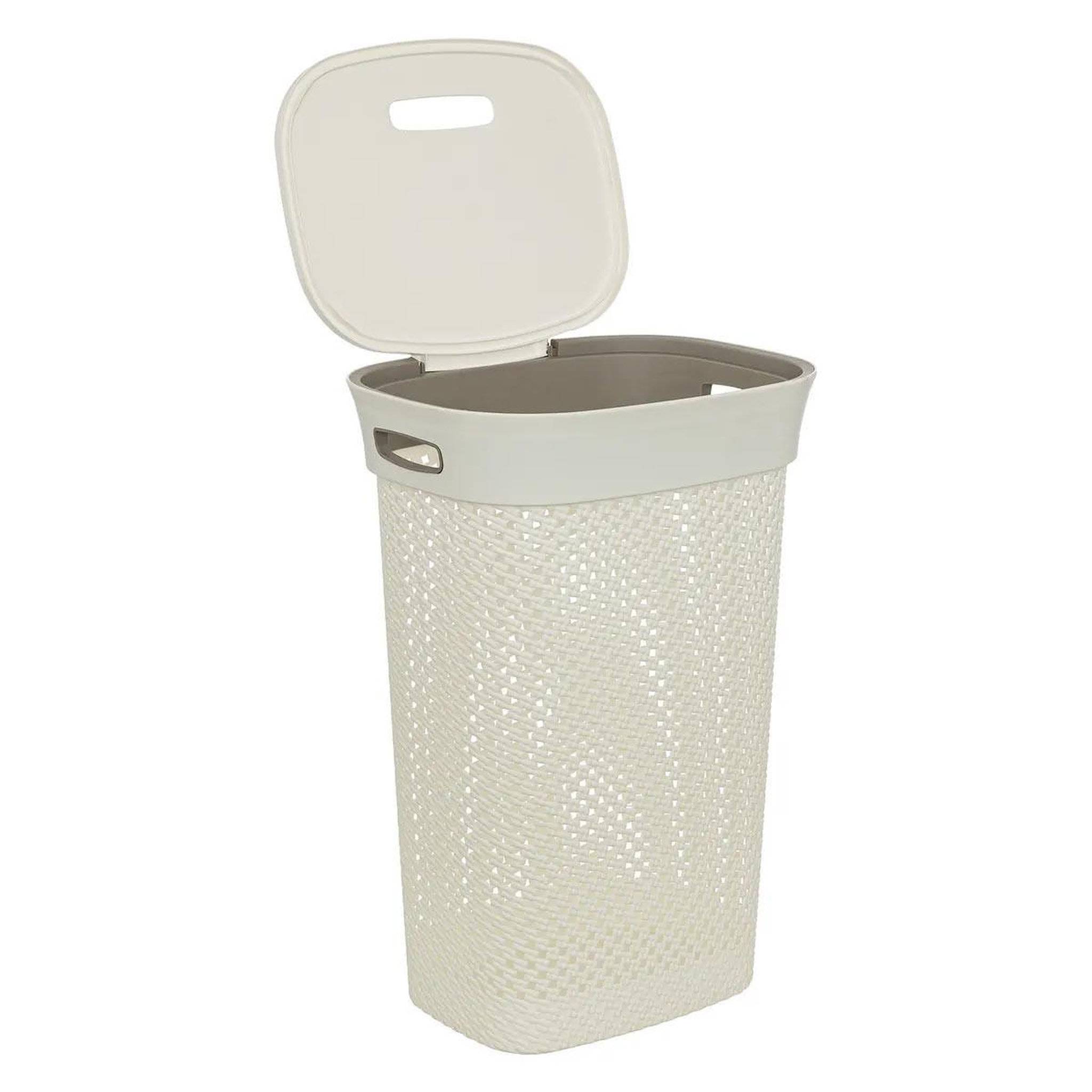 Voir la diapositive 2 : FIVE Panier à linge ajouré  purl  60l lin