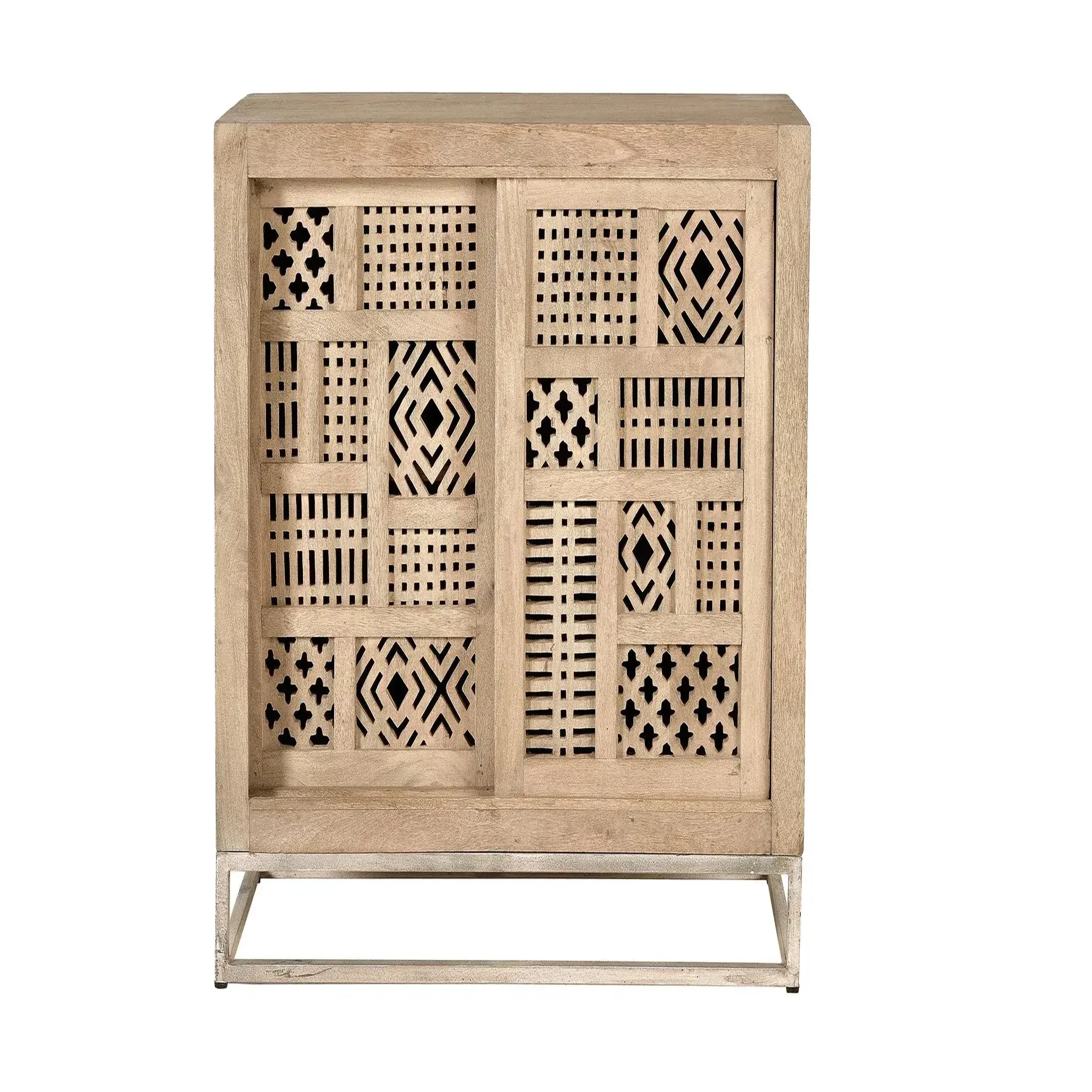 GINER Y COLOMER SL Commode en bois de manguier 90 cm style boho sculpté