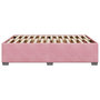 Voir la diapositive 5 : VIDAXL Cadre de lit sans matelas rose 140x190 cm velours